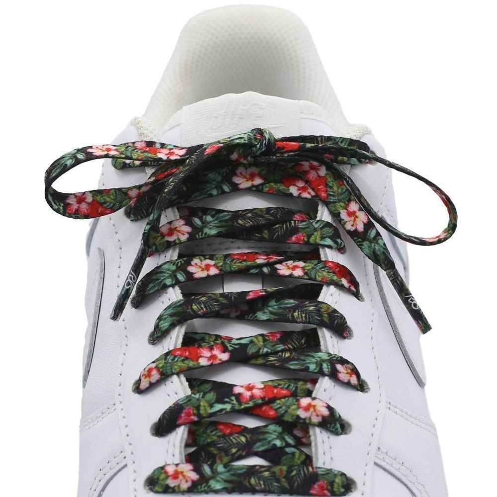 Flat Printed Shoe Laces - Floral